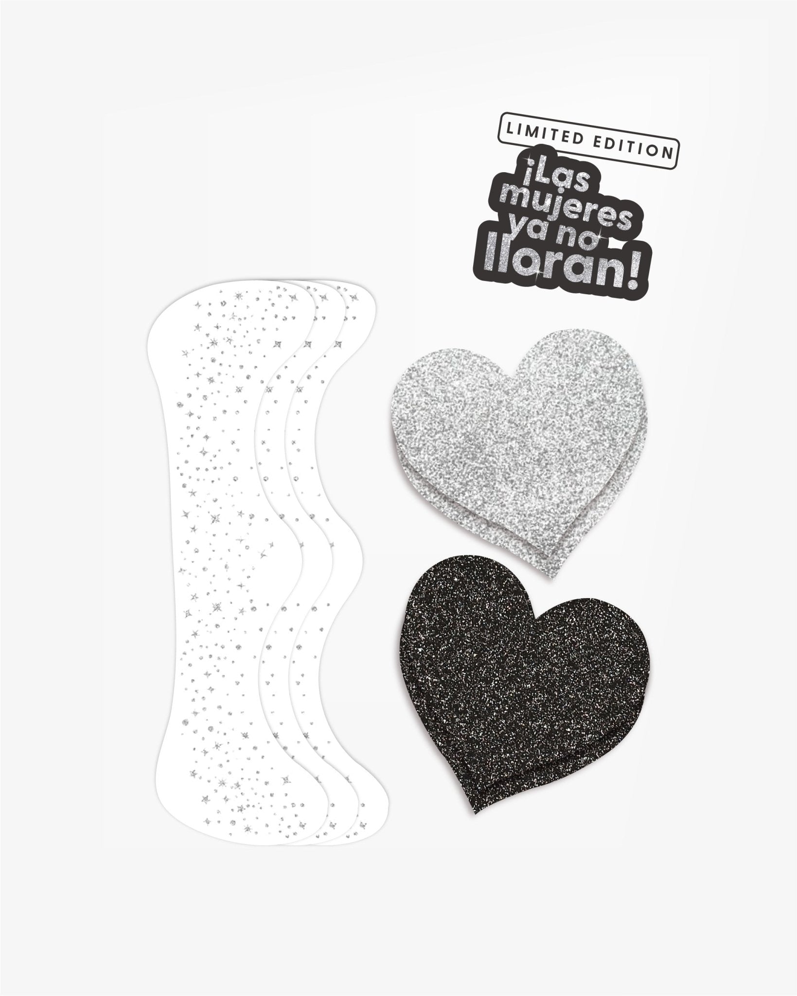 Kit Las mujeres ya no lloran - Party Heart + Silver Facial Tattoos - Nipskin Stickwear™