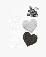 Kit Las mujeres ya no lloran - Party Heart + Silver Facial Tattoos - Nipskin Stickwear™