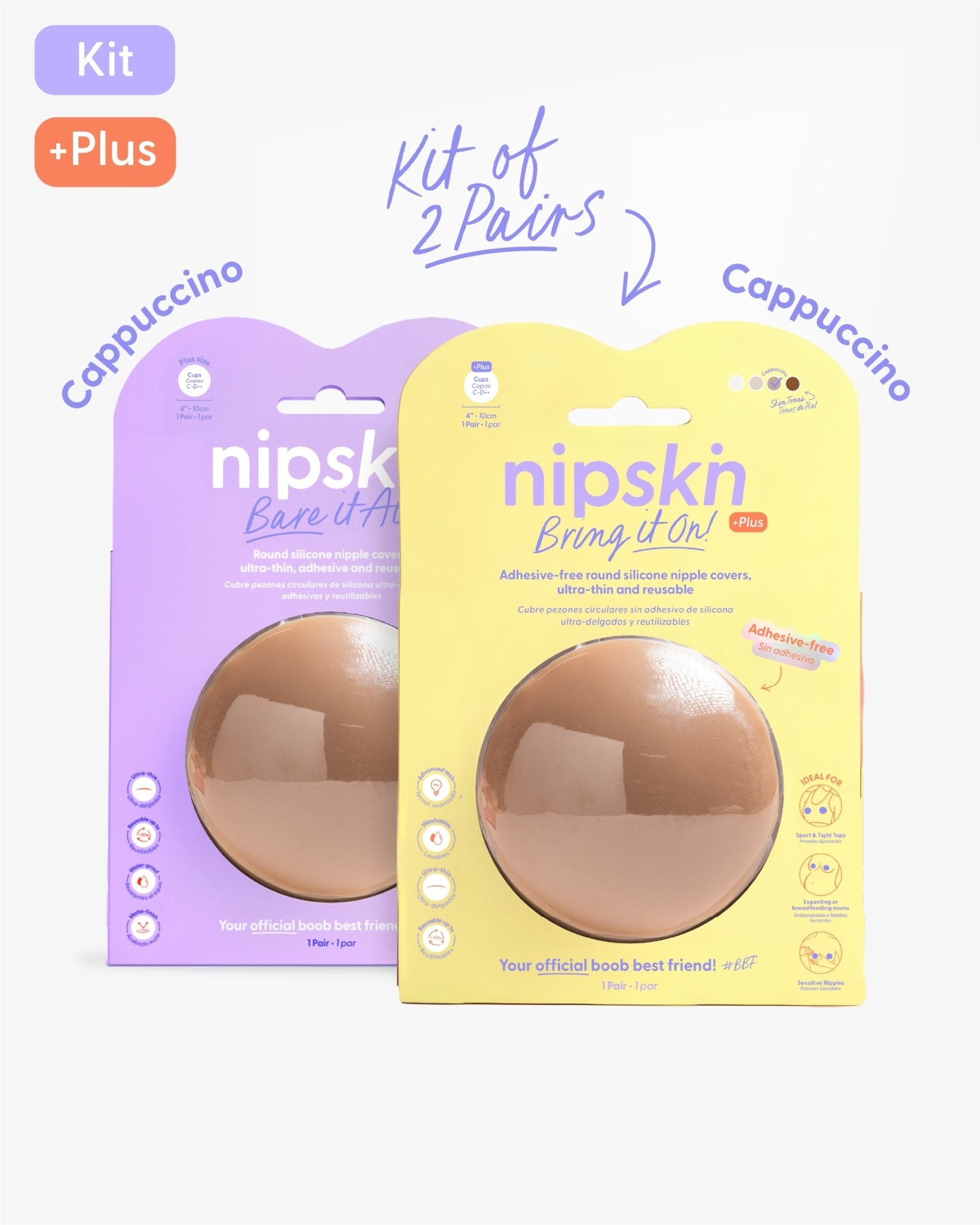 Nipple Cover Kit: Non - Adhesive + Adhesive Nipple Covers | Nipskin® - Nipskin Stickwear™