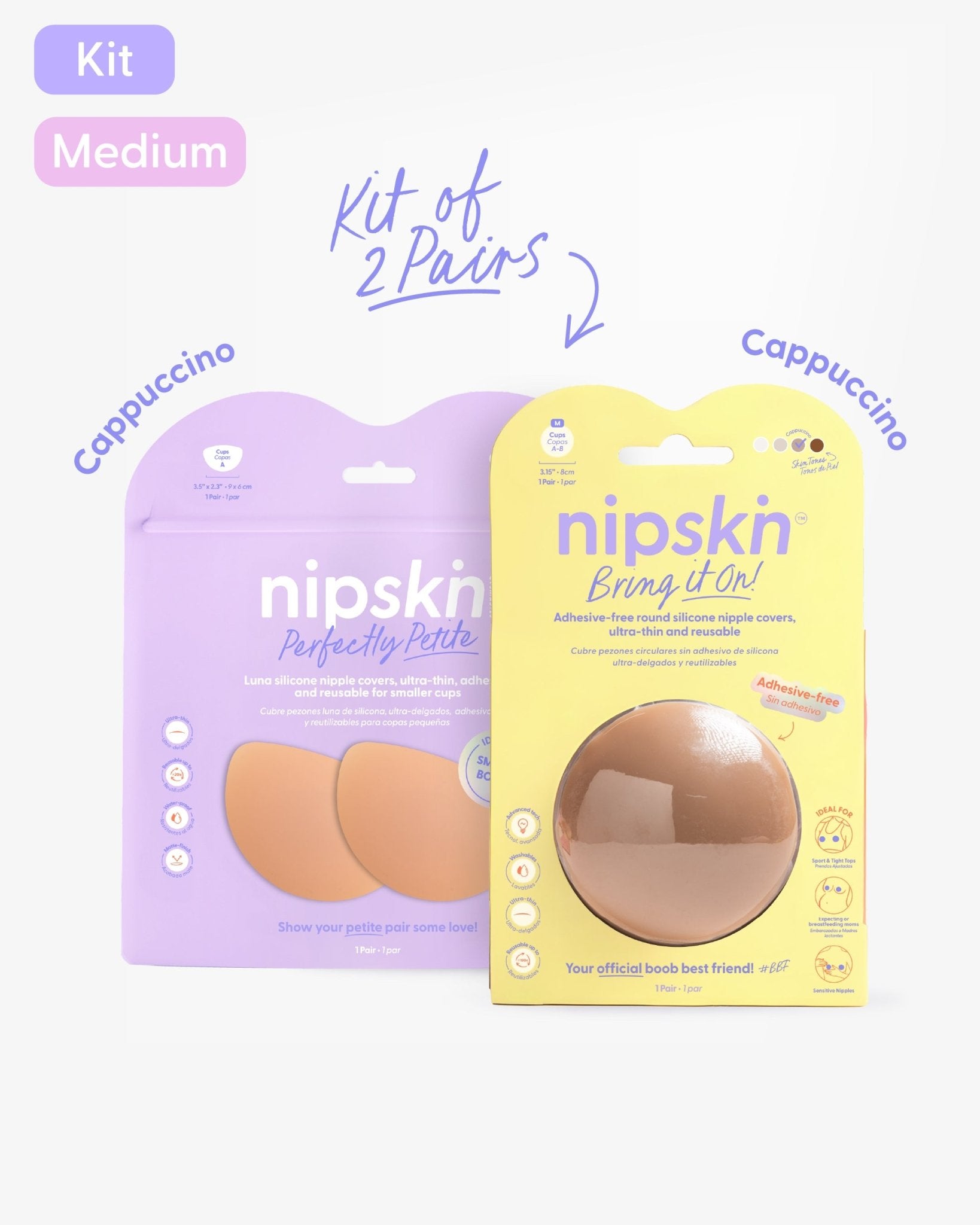 Nipple Cover Kit: Non - Adhesive + Small Bust Nipple Covers | Nipskin® - Nipskin Stickwear™