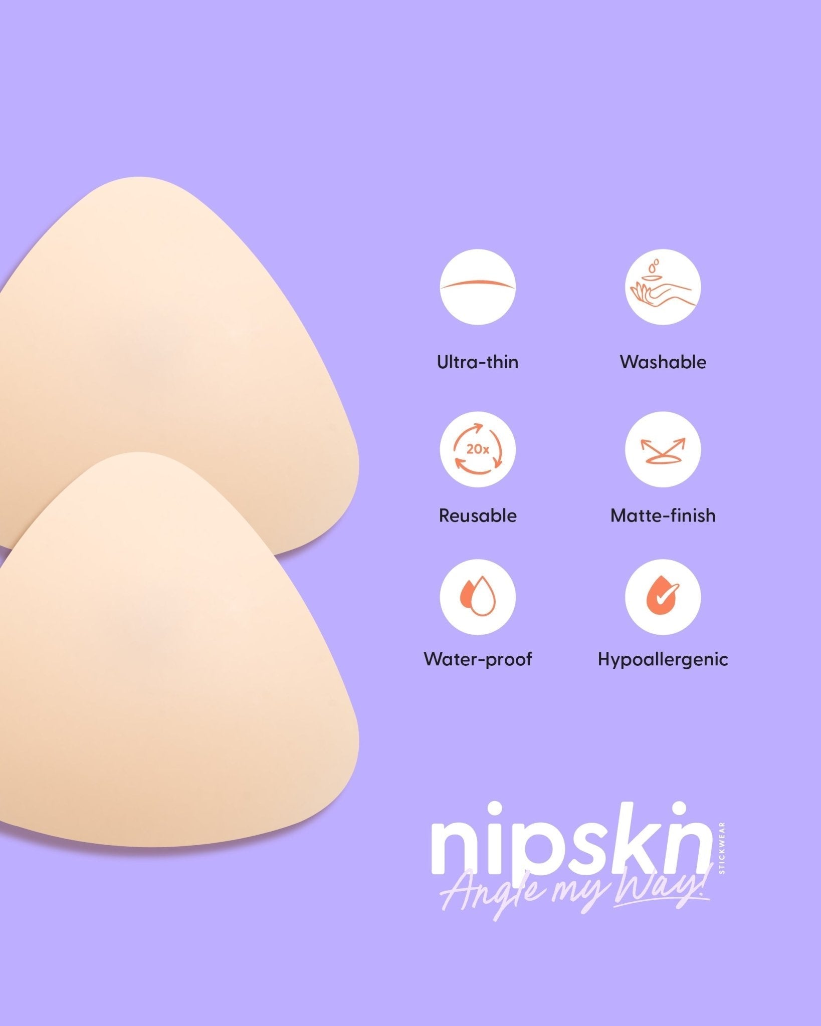 Perfect Cleavage Kit - Silicone Nipple Covers and Double-Sided Tape Nipskin® - Nipskin Stickwear™