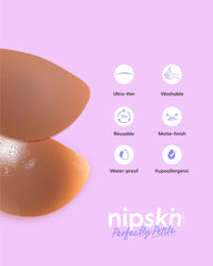 Perfectly Petite - Reusable Luna Shape Silicone Nipple Covers - Flash Outlet - Nipskin Stickwear™