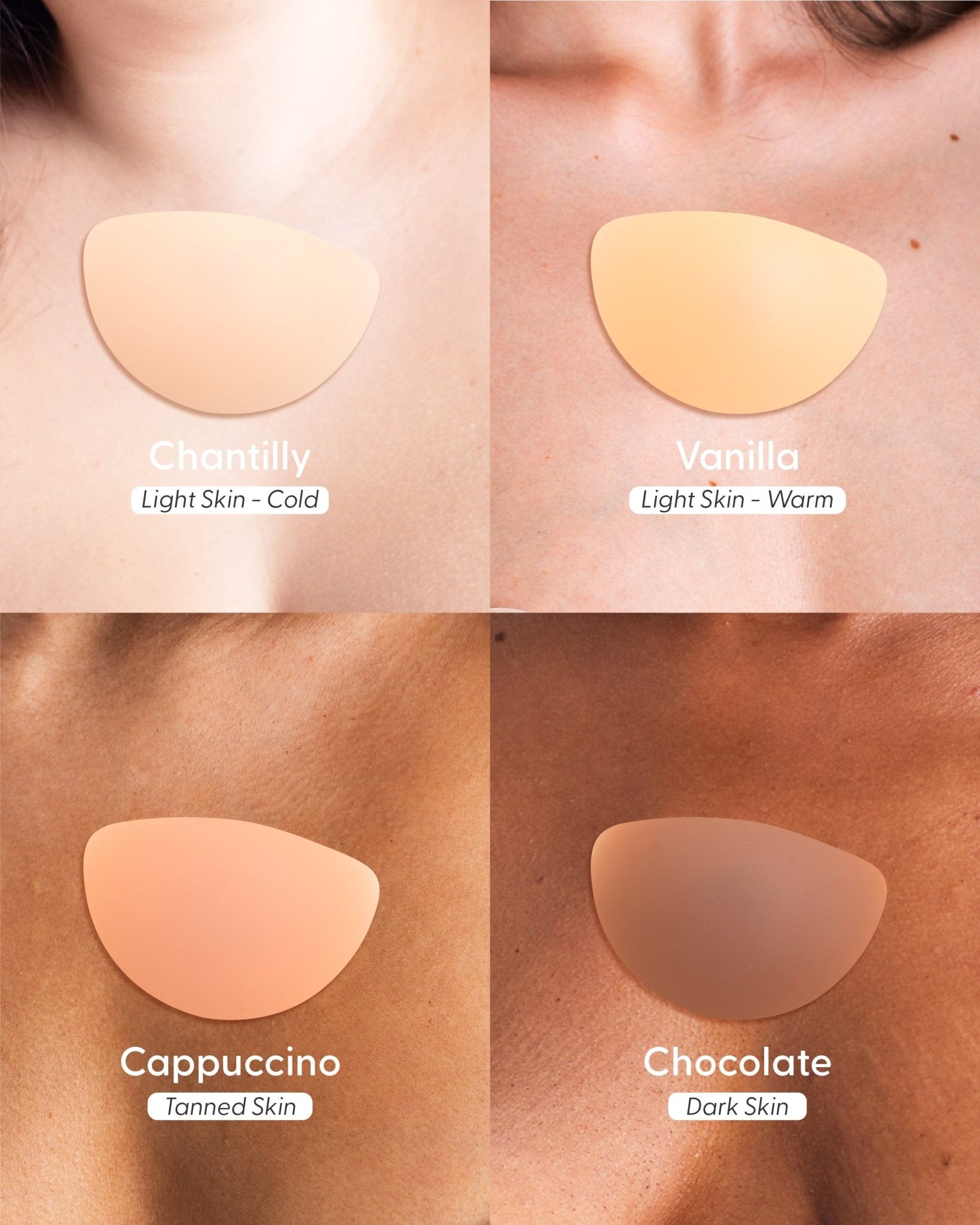 Perfectly Petite - Reusable Luna Shape Silicone Nipple Covers - Flash Outlet - Nipskin Stickwear™