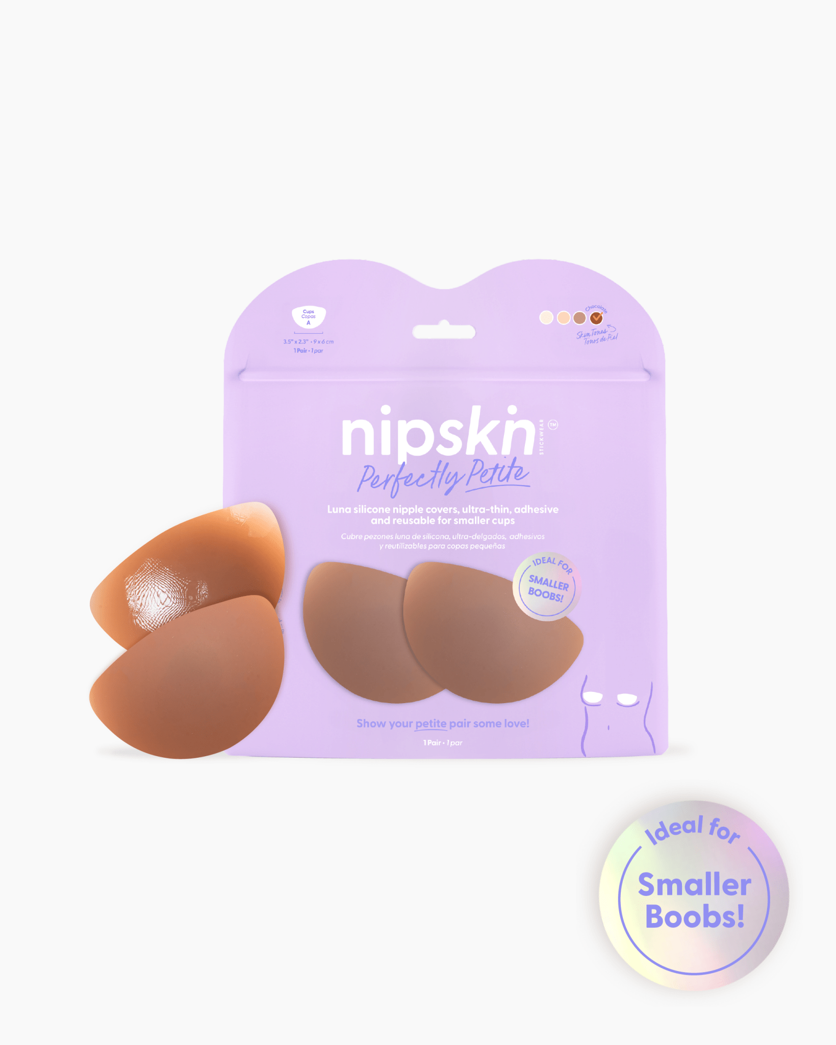 Perfectly Petite - Reusable Luna Shape Silicone Nipple Covers | Nipskin® - Nipskin Stickwear™