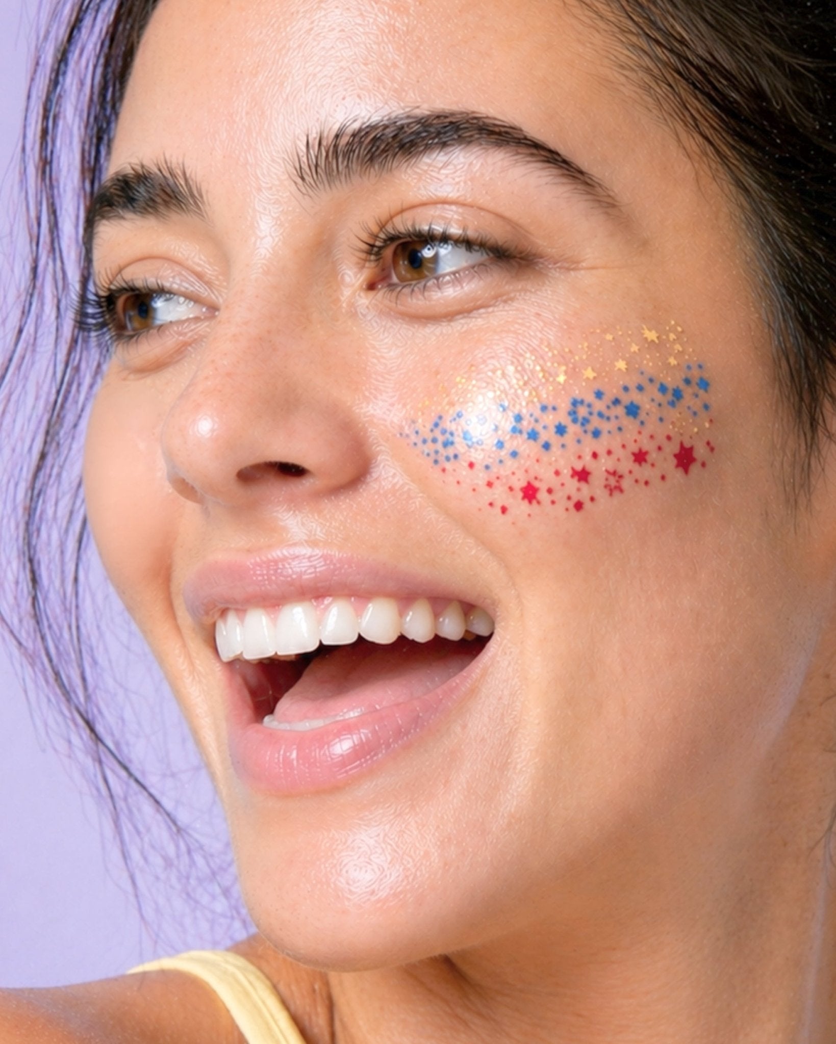 PRE - SALE Stick - On Face & Body Art Patches to Support Colombian Soccer Team 🇨🇴✨ - Nipskin Stickwear™