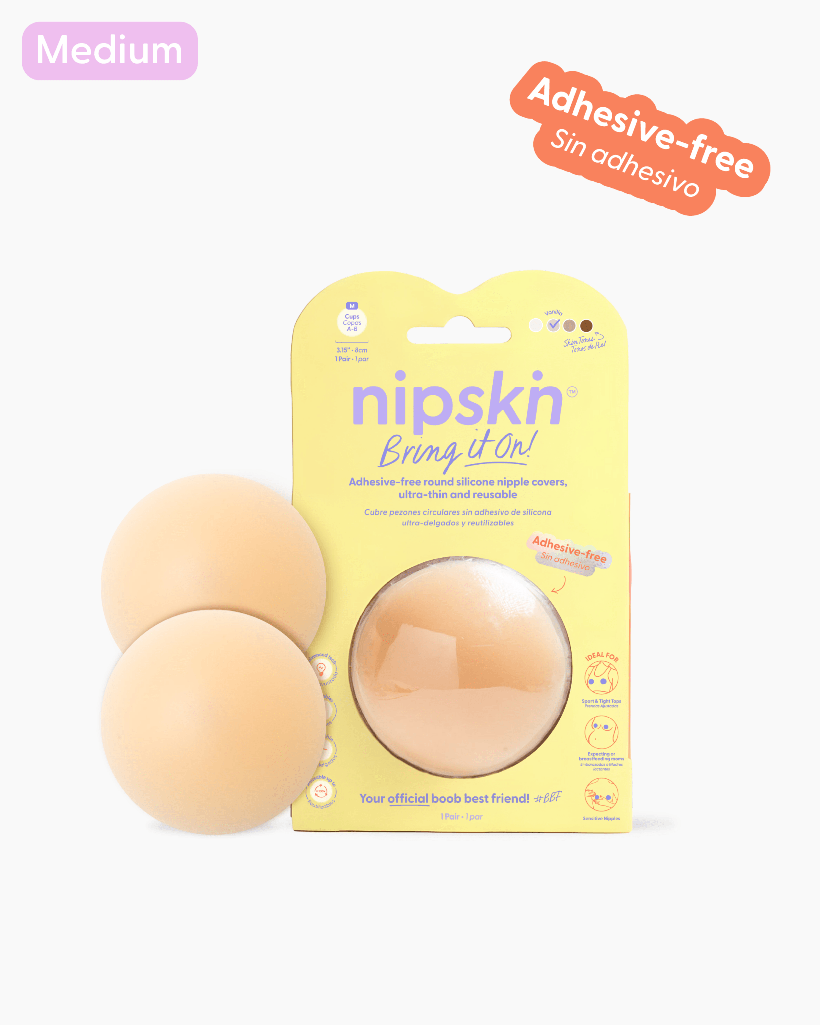 Reusable Non - Adhesive Nipple Covers, Bring It On | Nipskin® - Nipskin Stickwear™