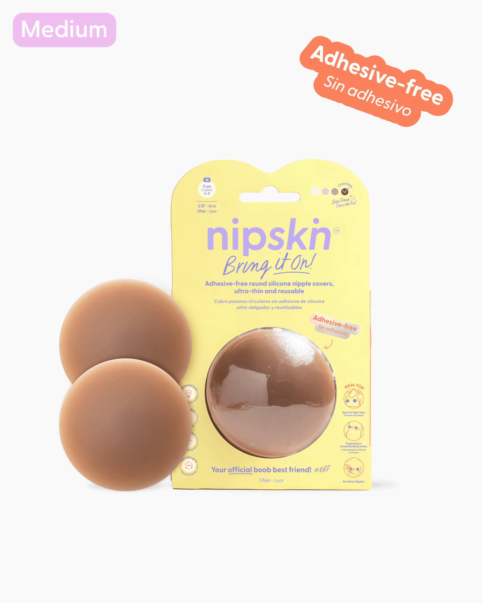 Reusable Non - Adhesive Nipple Covers, Bring It On | Nipskin® - Nipskin Stickwear™