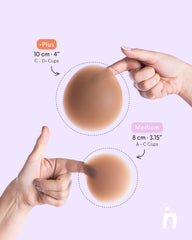 Set of 2 Silicone Adhesive Cups - Lift me up and Bare it all - Nipskin® - Nipskin Stickwear™