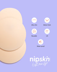 Set of 2 Silicone Adhesive Cups - Lift me up and Bare it all - Nipskin® - Nipskin Stickwear™
