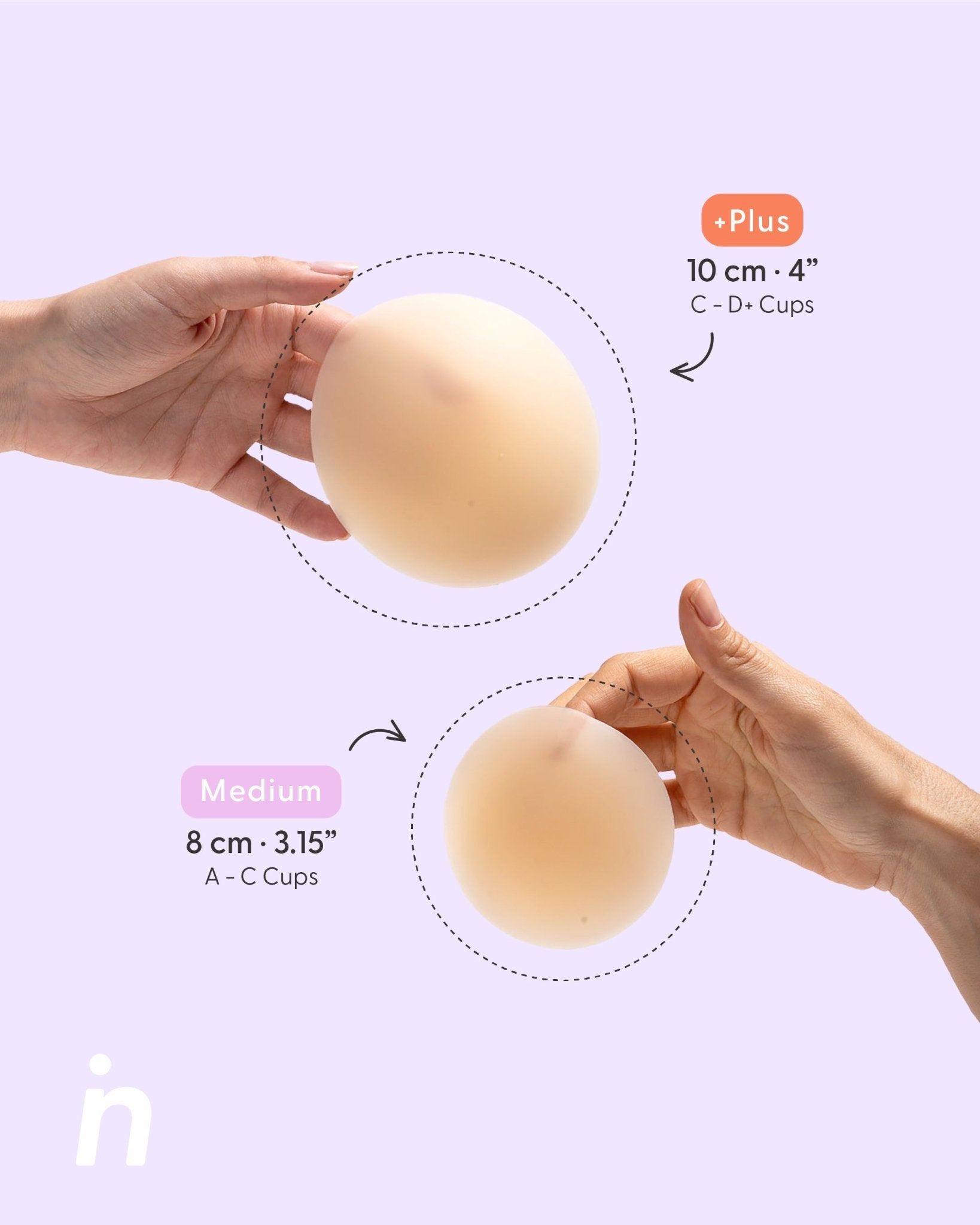 Set of 2 Silicone Adhesive Cups - Lift me up and Bare it all - Nipskin® - Nipskin Stickwear™