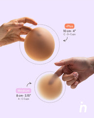 Set of 2 Silicone Adhesive Cups - Lift me up and Bare it all - Nipskin® - Nipskin Stickwear™