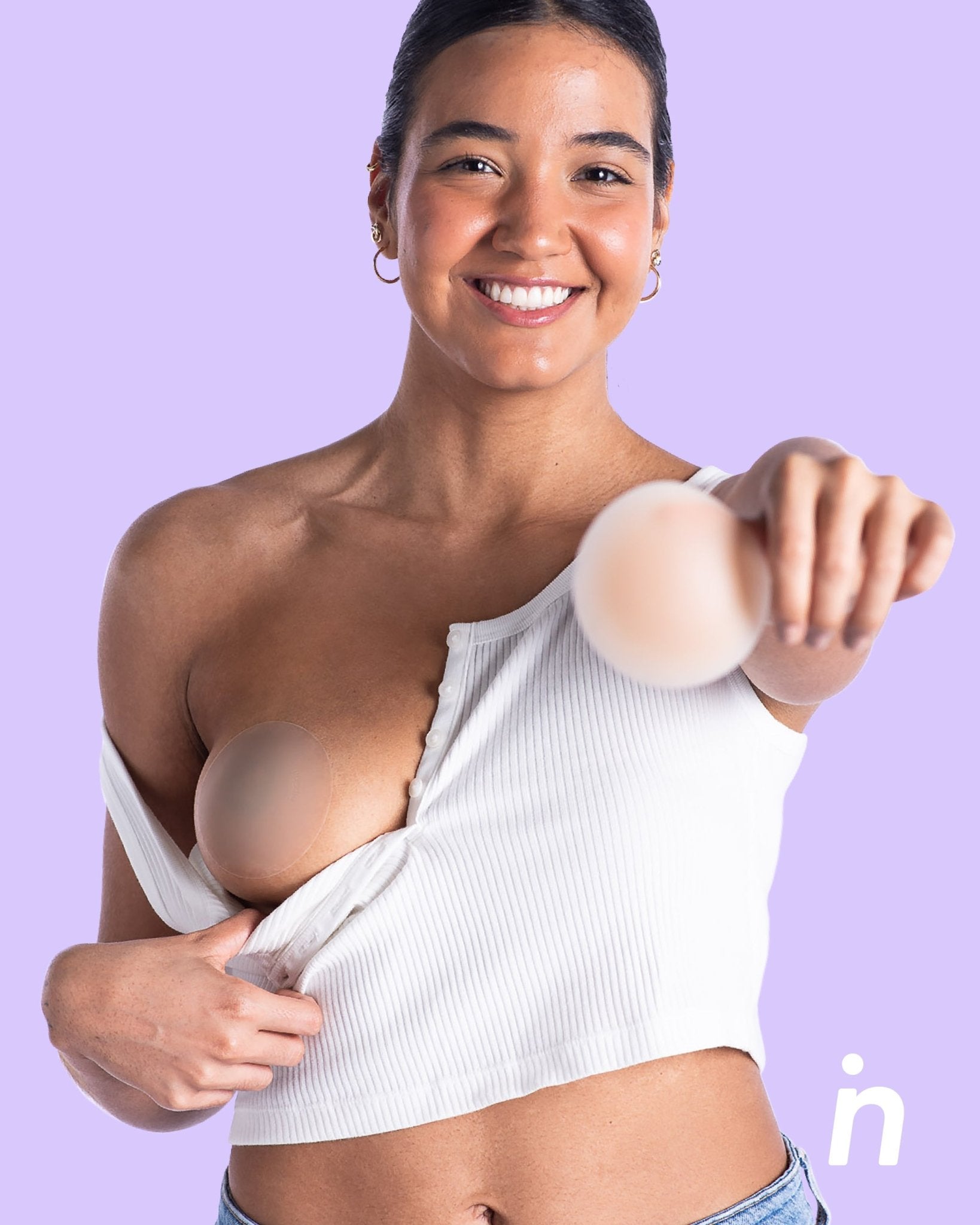Set of 2 Silicone Adhesive Cups - Lift me up and Bare it all - Nipskin® - Nipskin Stickwear™
