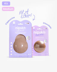 Set of 2 Silicone Adhesive Cups - Lift me up and Bare it all - Nipskin® - Nipskin Stickwear™