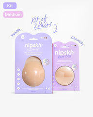 Set of 2 Silicone Adhesive Cups - Lift me up and Bare it all - Nipskin® - Nipskin Stickwear™