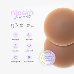 Silicone Nipple Cover, Bare it All - Flash Outlet - Nipskin Stickwear™