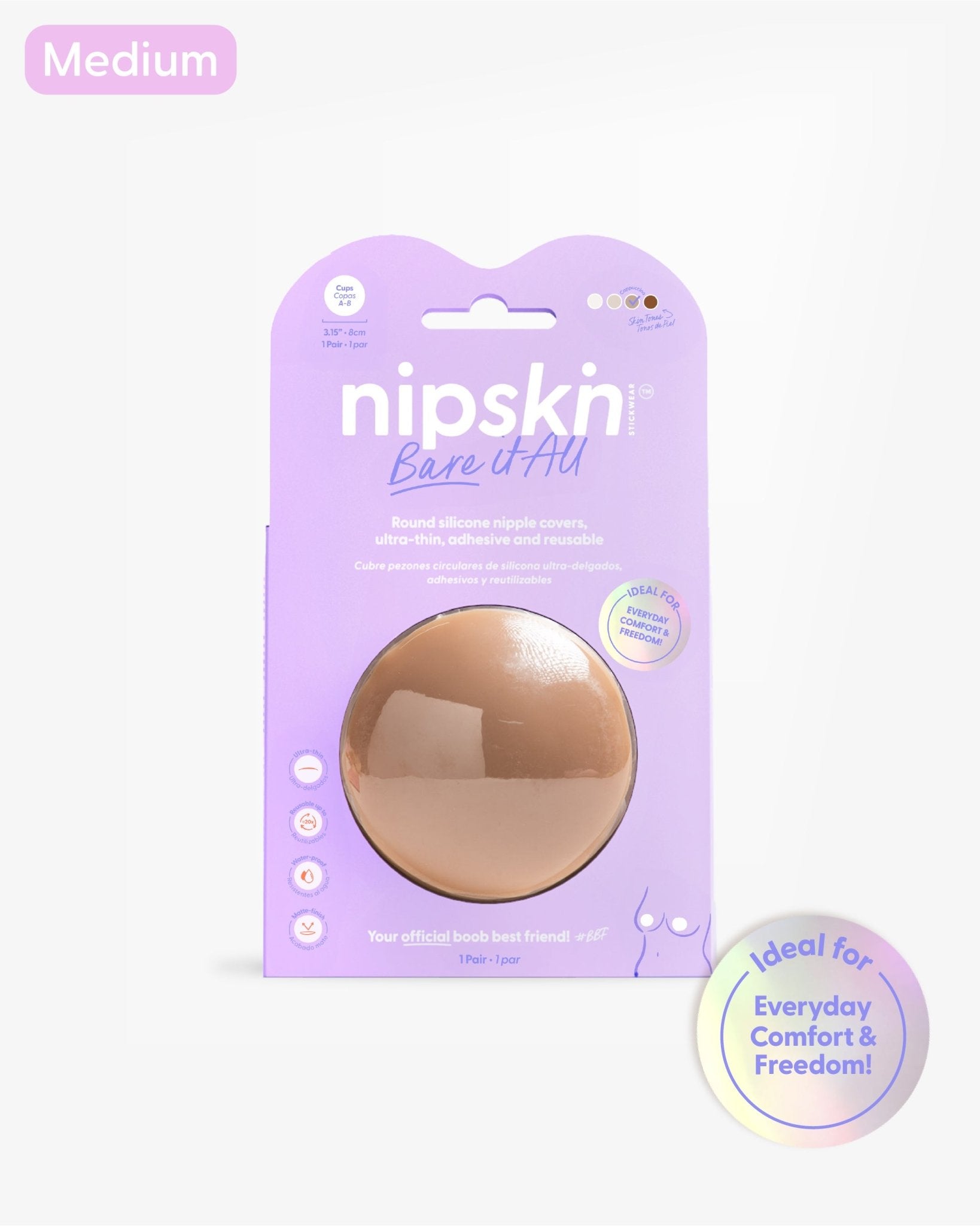 Silicone Nipple Cover, Bare it All - Nipskin - Nipskin Stickwear™