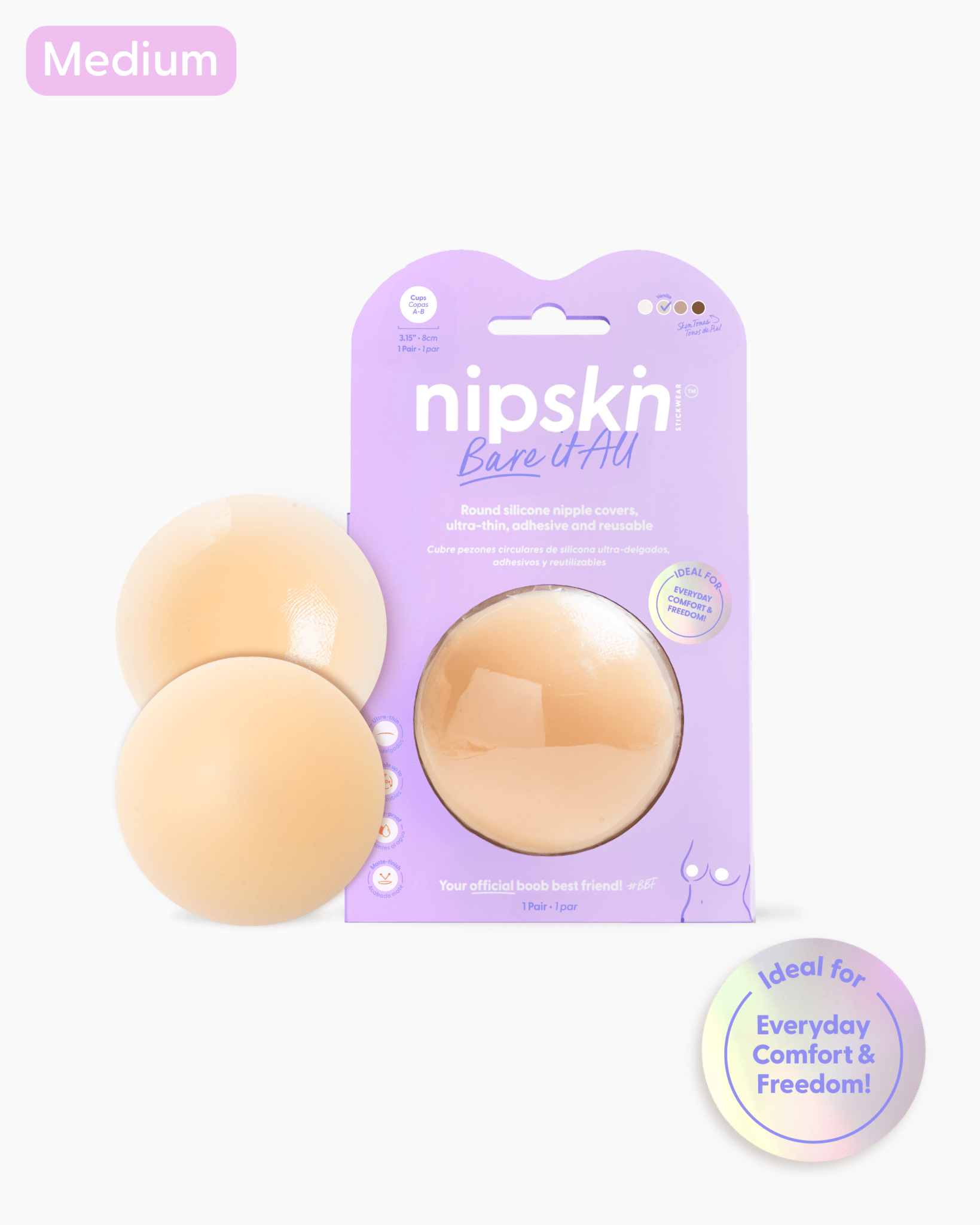 Silicone Nipple Cover, Bare it All | Nipskin® - Nipskin Stickwear™