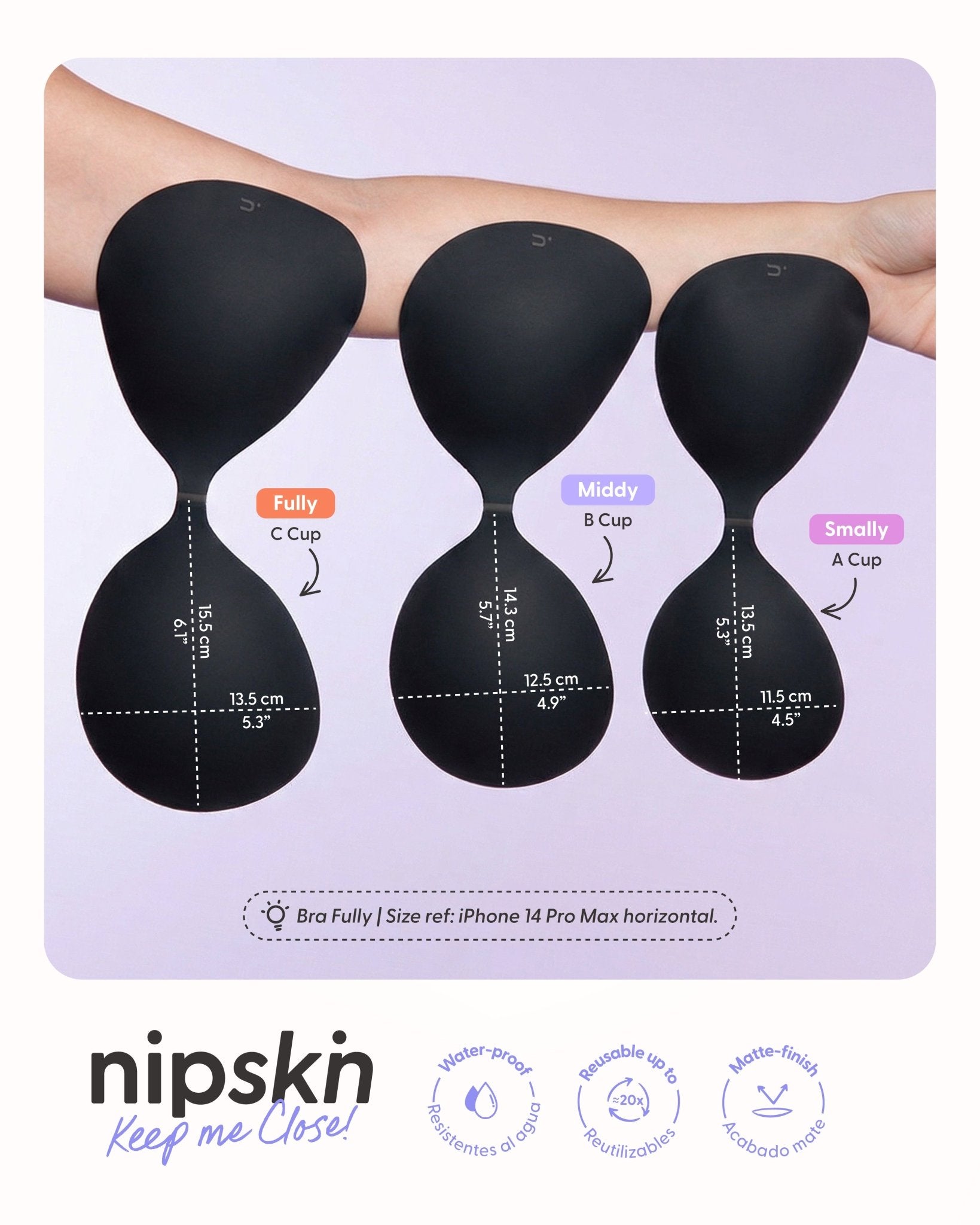 Strapless Adhesive Bra, Keep Me Close – Nipskin - Nipskin Stickwear™