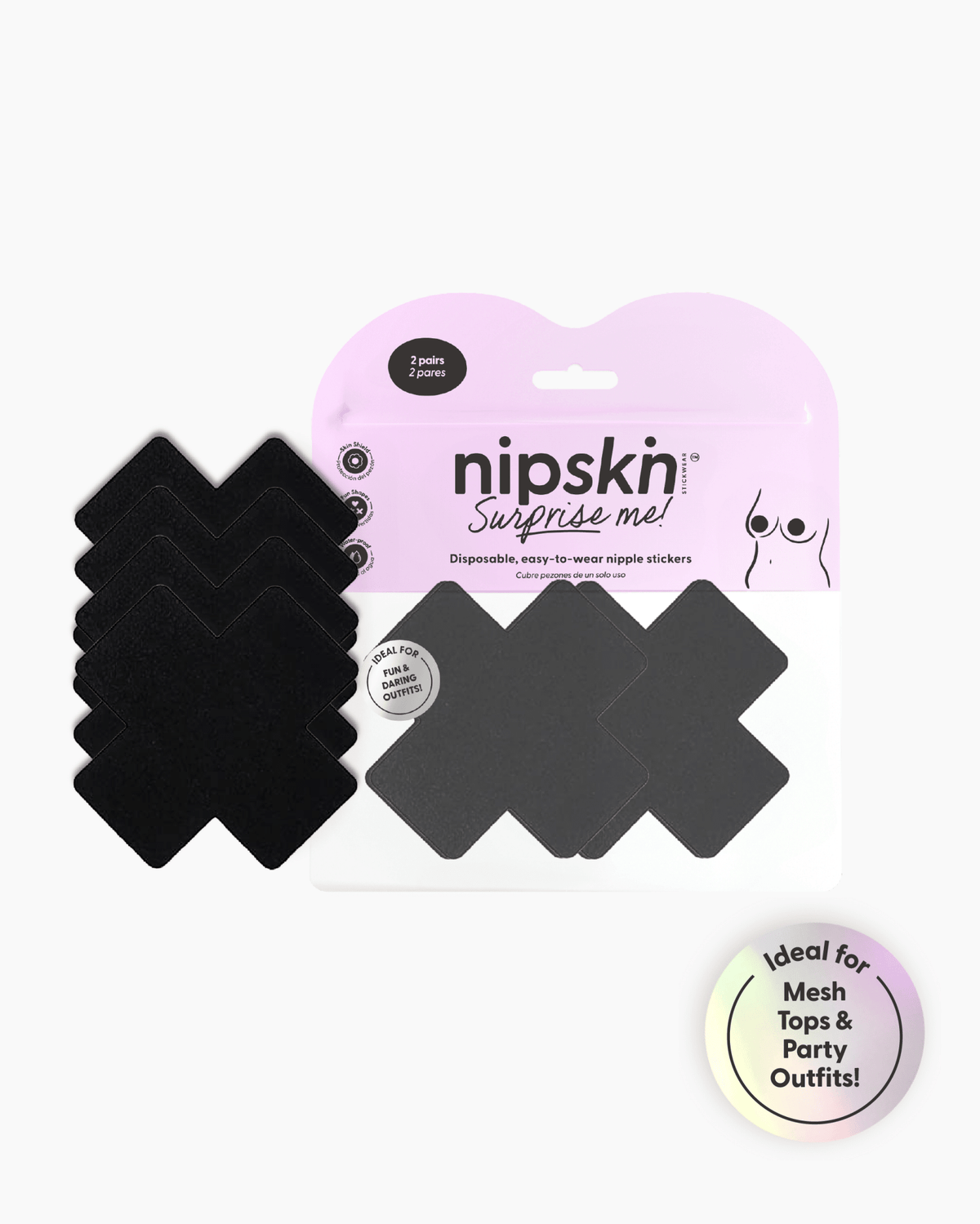 Surprise Me - Single - use nipple cover stickers, 2 Pairs | Nipskin® - Nipskin Stickwear™