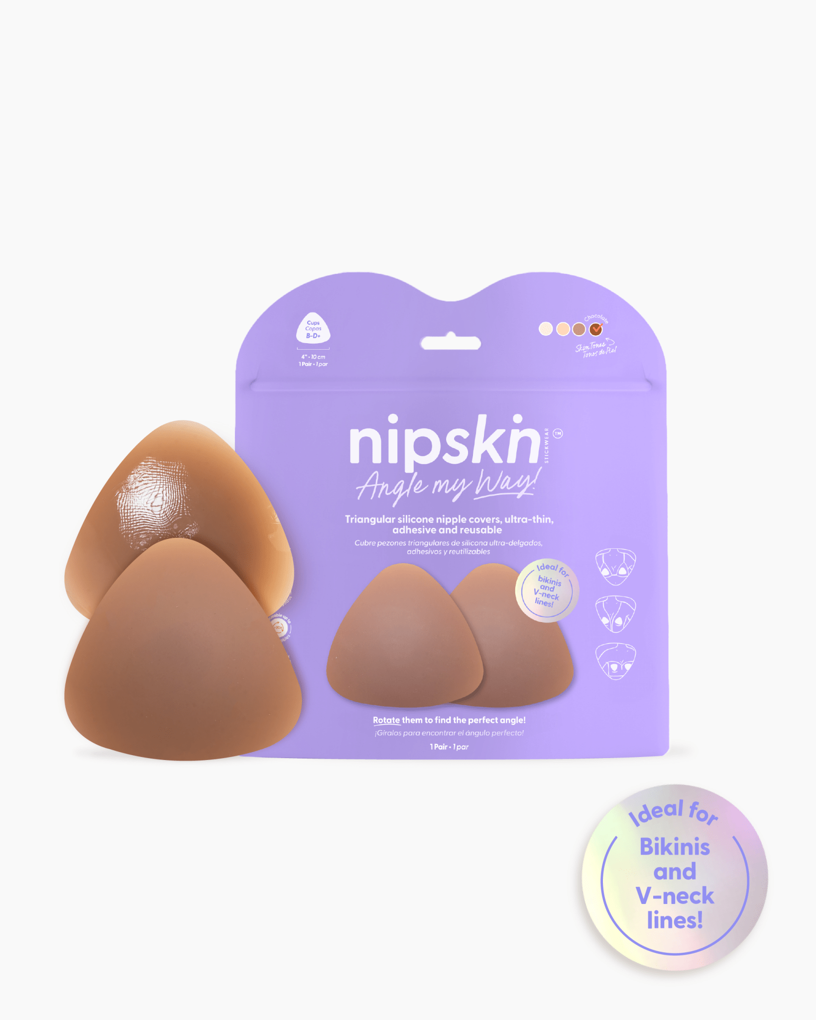 Triangle Nipple Covers, Angle My Way - Nipskin - Nipskin Stickwear™