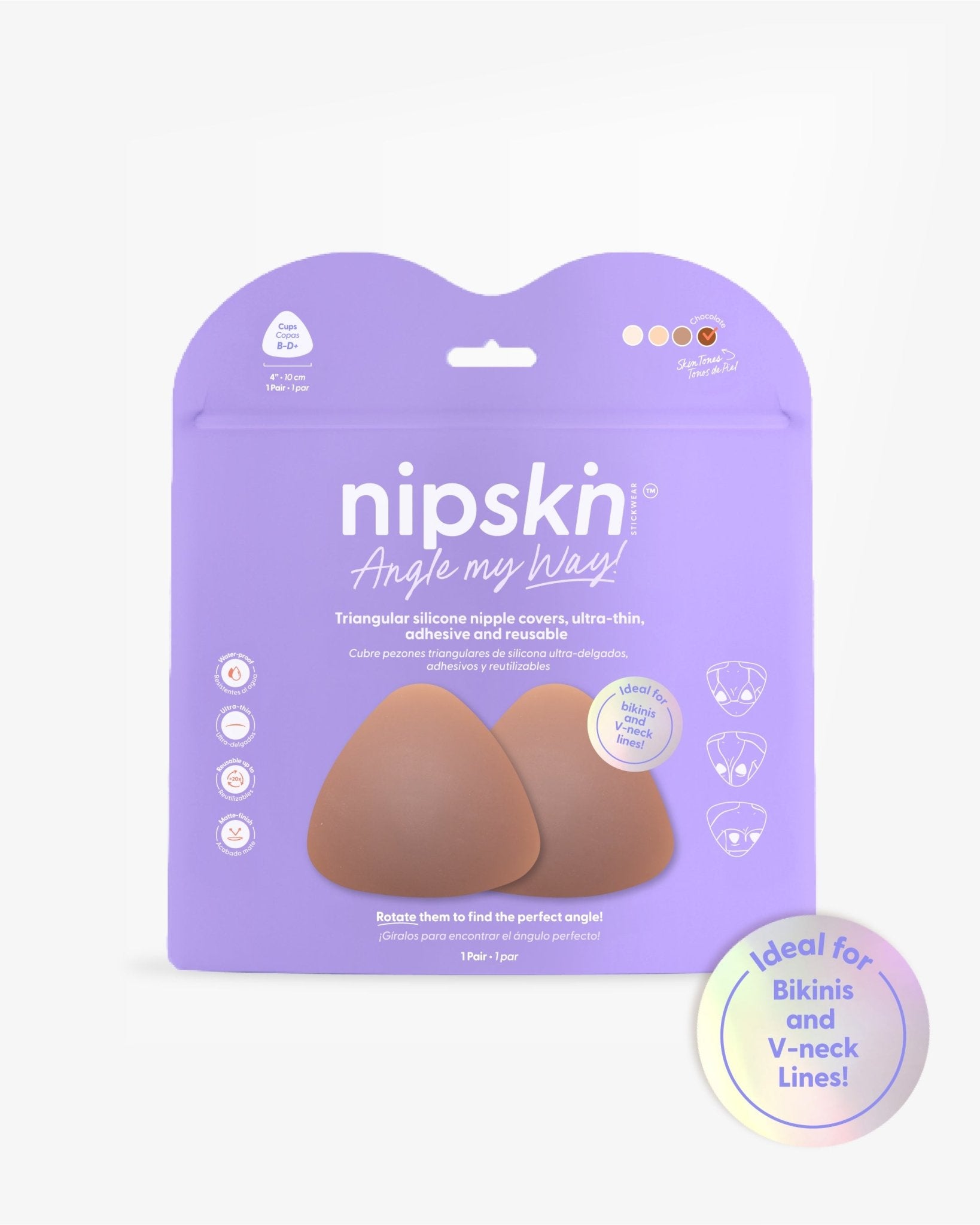 Triangle Nipple Covers, Angle My Way - Nipskin - Nipskin Stickwear™